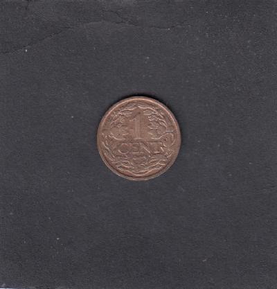 Beschrijving: 1 Cent WILHELMINA  